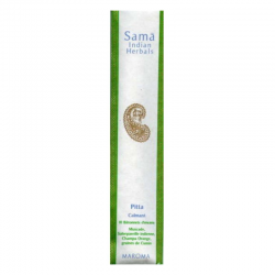 Pitta Calmante 10 Bastoncini incenso Ayurvedico Maroma d'Auroville Sama Indian Herbals