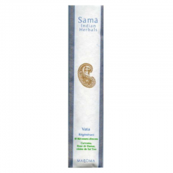 Vata Rigenerante 10 Bastoncini incenso Ayurvedico Maroma d'Auroville Sama Indian Herbals