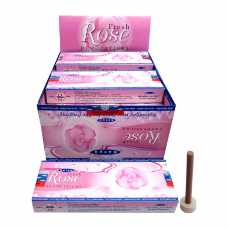 Rosa Fresca Bastoni incenso Dhoop Satya Nag Champa Fresh Rose Masala