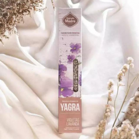 Yagra, Viole e Lavanda - 8 Bastoni Incenso Linea Yagra 100% Naturali - Sagrada Madre