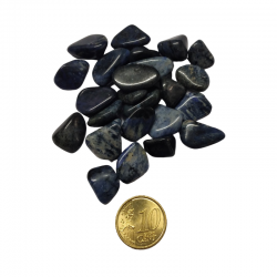 Dumortierite Sacchetto Chips Pietre Burattate (± 5 - 13mm) - 50gr.
