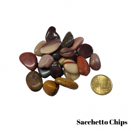 Mokaite Sacchetto Chips Pietre Burattate (± 5 / 15mm) - 50gr.