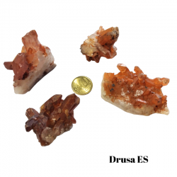 Drusa Quarzo Mandarino (± 40/70mm - Peso ± 30-190gr.)