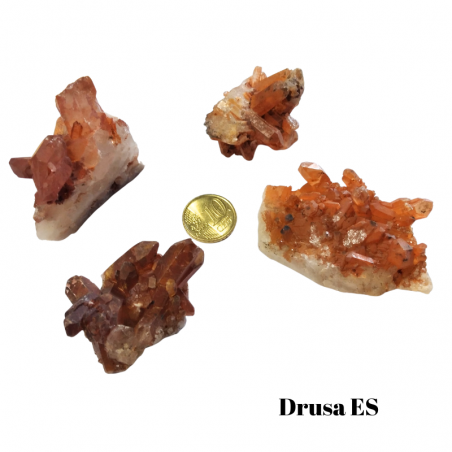 Drusa Quarzo Mandarino (± 40/70mm - Peso ± 30-190gr.)
