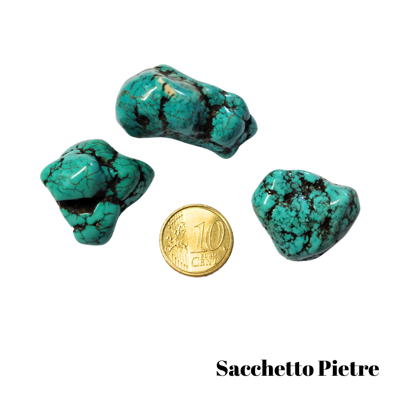 Howlite Blu Sacchetto Pietre Burattate (3 / 4 Pietre - 50gr.)