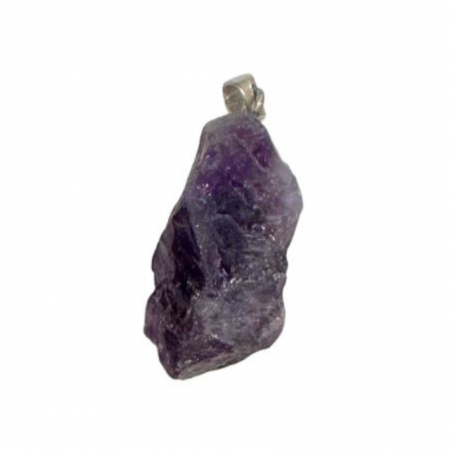 Ciondolo Ametista Grezza Viola Intenso Pietra Naturale (± 2 -3,5cm)