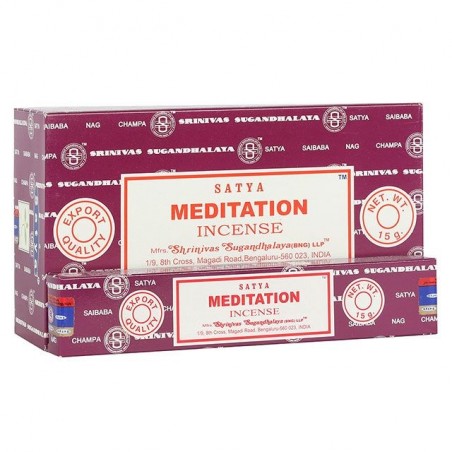 Incenso Meditazione 15 Bastoncini – Perfetto per la Concentrazione