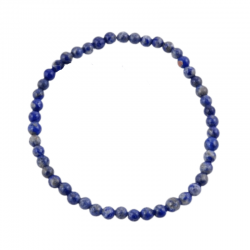 Braccialetto Lapislazzuli perline da 4mm in Pietra Naturale