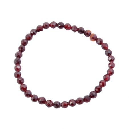 Granato Braccialetto perline Pietra Naturale da 4mm sfaccettate