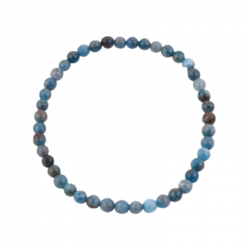 Braccialetto Apatite perline da 4mm in pietra naturale