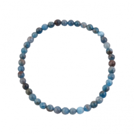 Braccialetto Apatite perline da 4mm in pietra naturale