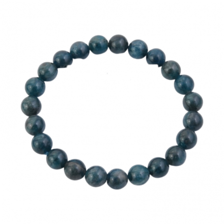 Braccialetto Apatite perline da 8mm in pietra naturale