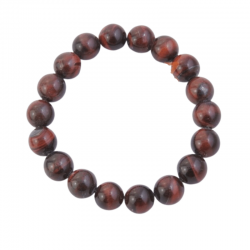 Braccialetto Occhio di Bue perline pietra naturale da 10mm