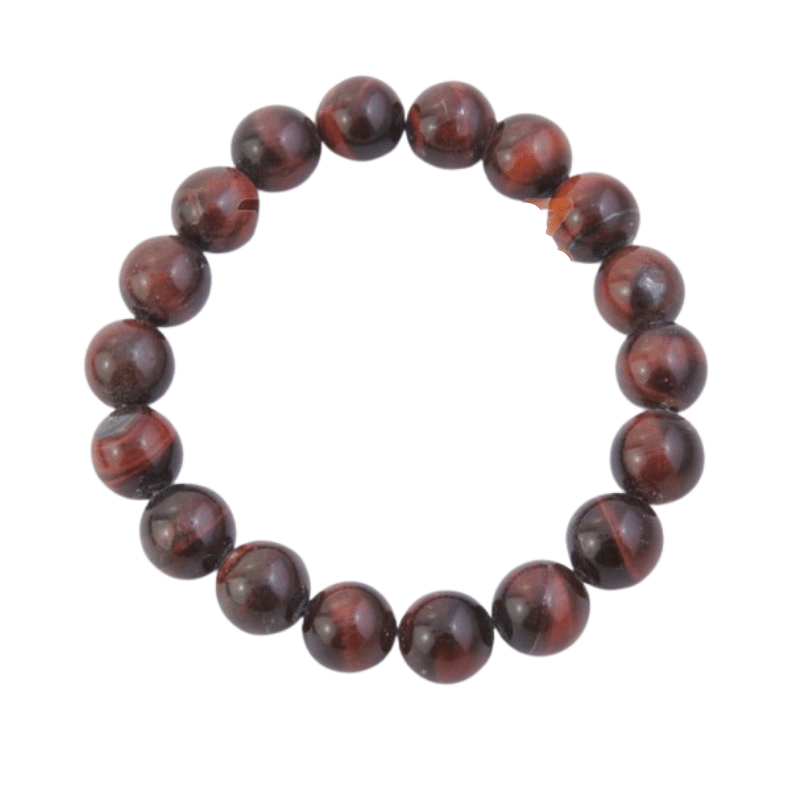 Braccialetto Occhio di Bue perline pietra naturale da 10mm