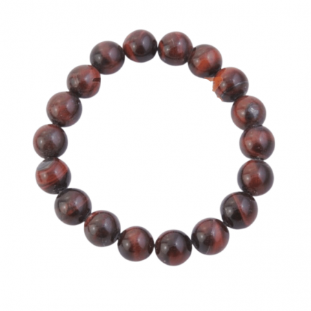 Braccialetto Occhio di Bue perline pietra naturale da 10mm