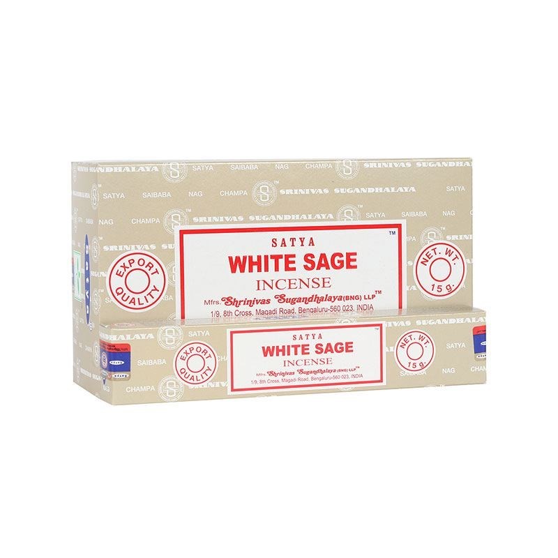 Salvia Bianca Bastoncini incenso Satya Earth White Sage Masala