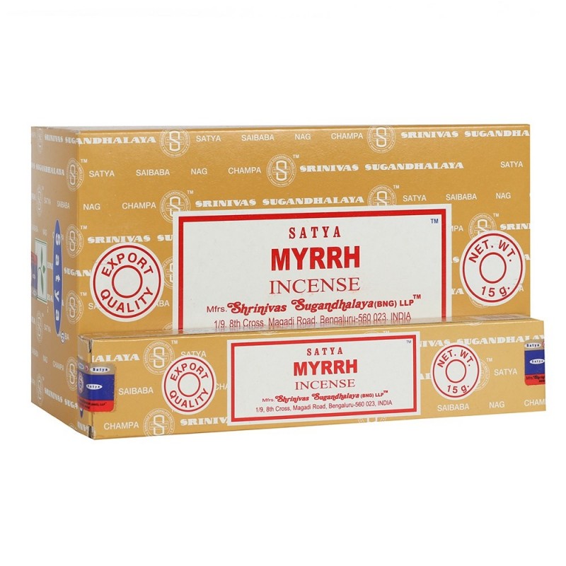 Mirra – Incenso Satya Earth Myrrh Masala Bastoncini Spirituali