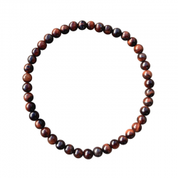 Braccialetto Occhio di Bue perline pietra naturale da 4mm - Qualità A