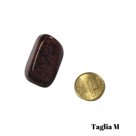 Ossidiana Mogano Pietra Burattata Medium (± 25/35mm - ± 19/29gr.)
