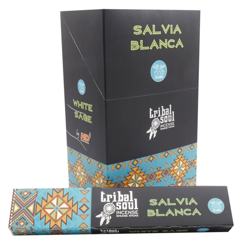 Salvia Bianca Bastoncini incenso Tribal Soul Hari Darshan White Sage