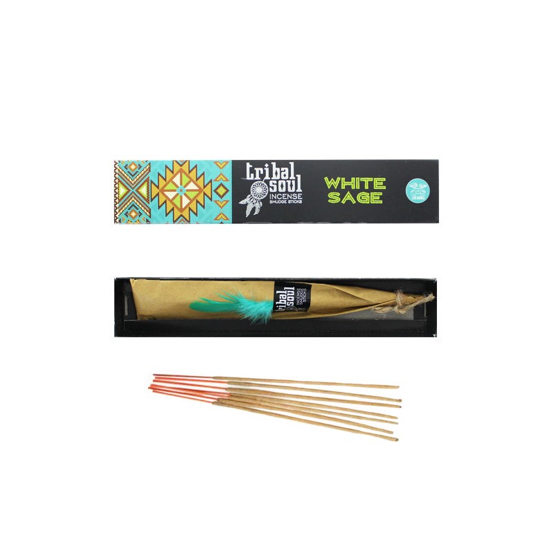 Salvia Bianca Bastoncini incenso Tribal Soul Hari Darshan White Sage
