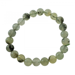 Bracciale Prehnite perle in pietra naturale da 8mm