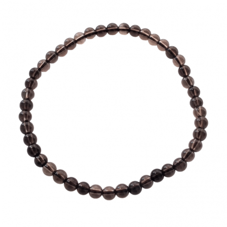 Braccialetto Quarzo Affumicato perline in pietra naturale da 4mm