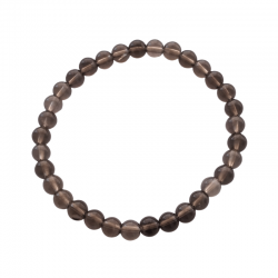 Braccialetto Quarzo Affumicato perline in pietra naturale da 6mm