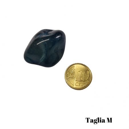 Onice Blu Pietra Burattata Medium (± 25/35mm - ± 19/29gr.)