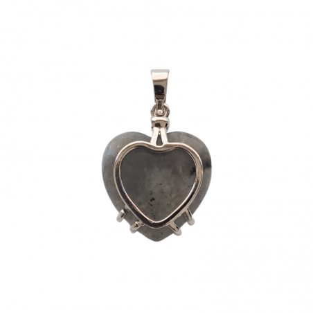 Labradorite Cuore in Gabbia in Pietra Naturale - (± 20 x 20mm)