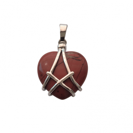 Diaspro Rosso Cuore in Gabbia in Pietra Naturale - (± 20 x 20mm)