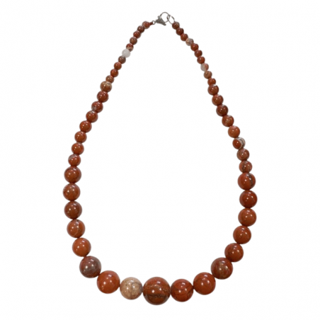 Diaspro Rosso Collana a Goccia con perle da 6 a 14mm in pietra naturale