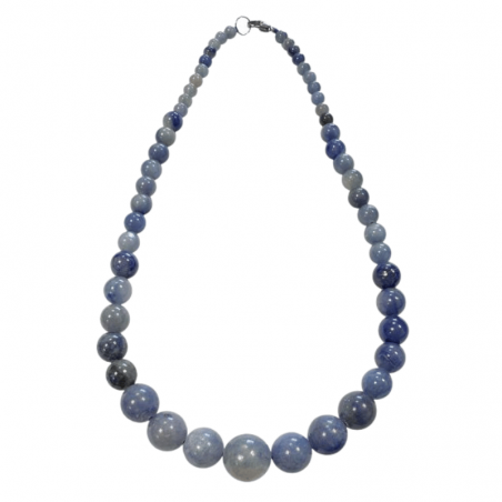 Avventurina Blu Collana a Goccia con perle da 6 a 14mm in pietra naturale