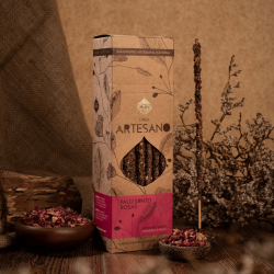 Palo Santo e Rosa - 30 Bastoni Incenso Armonia e Amore 100% Naturali - Sagrada Madre