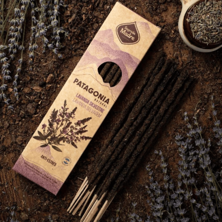 Lavanda Selvatica - 6 Bastoni Incenso Patagonia con Erbe 100% Naturali - Sagrada Madre