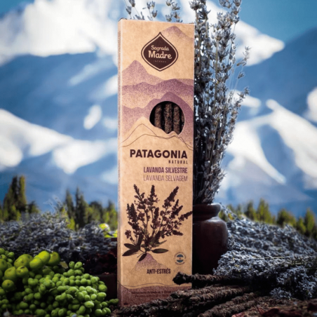Lavanda Selvatica - 6 Bastoni Incenso Patagonia con Erbe 100% Naturali - Sagrada Madre
