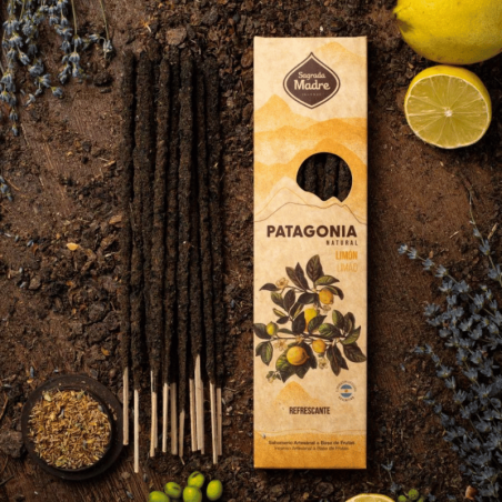 Limone - 6 Bastoni Incenso Patagonia con Erbe 100% Naturali - Sagrada Madre