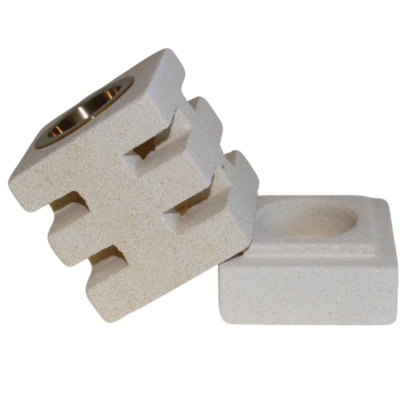 Aroma Diffusore in Arenaria e Ottone - Tagli Astratti