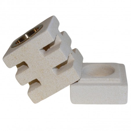 Aroma Diffusore in Arenaria e Ottone - Tagli Astratti