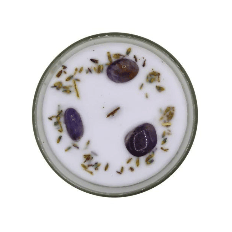 Candela Profumata Lavanda, Sandalo e Ametista - Green Tree guarigione