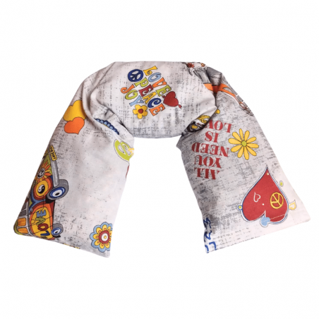 Fascia con Semi di Lino - (58 x 13 x 4cm) - (900 - 970gr.) - Peace & Love