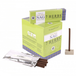 Golden Nag 7 Erbe 10 Bastoni Dhoop incenso Organico Vijayshree 7 Herbs