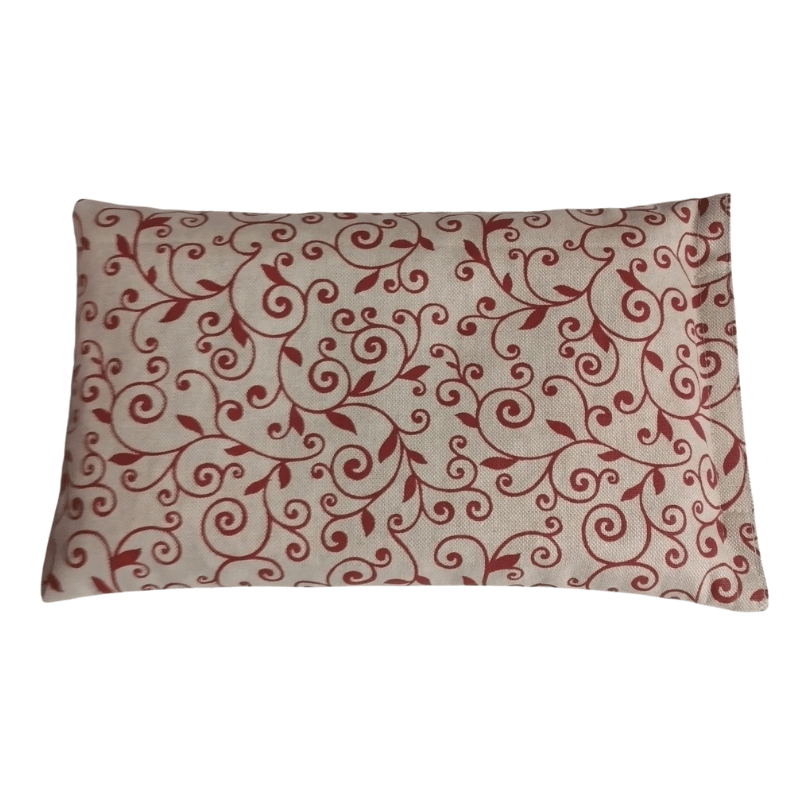 Cuscino con semi di lino - (32 x 19cm) - (650 - 780gr.) - Arabesque Rosso