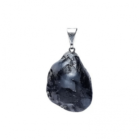 Pendente Quarzo Tormalinato Pietra Naturale forata - (± 20mm)