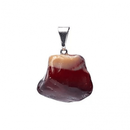 Pendente Mokaite Pietra Naturale forata - (± 20mm)