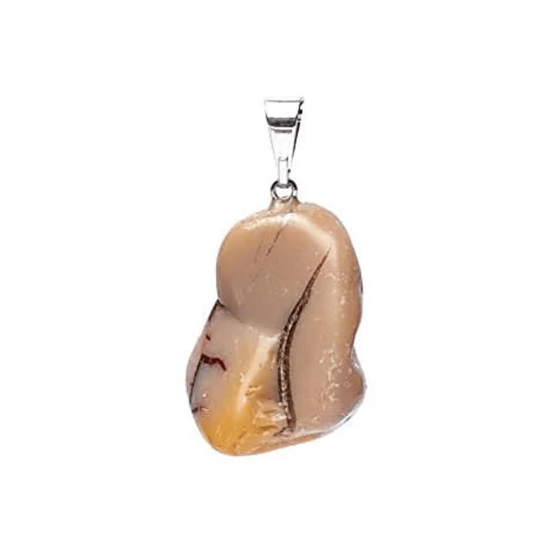 Pendente Mokaite Pietra Naturale forata - (± 20mm)
