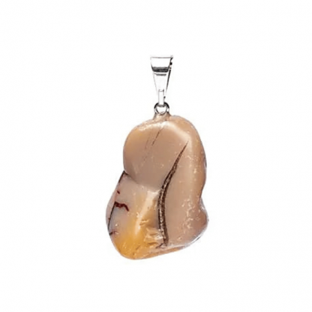 Pendente Mokaite Pietra Naturale forata - (± 20mm)