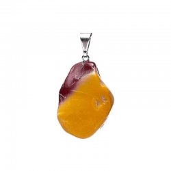 Pendente Mokaite Pietra Naturale forata - (± 20mm)