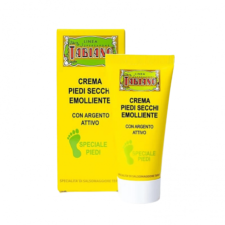 Crema ammorbidente per piedi secchi al biozolfo Tabiano e Argento Attivo - 50ml