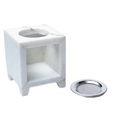 Brucia Incenso Marmo Bianco – Fiore della Vita 75 mm 2